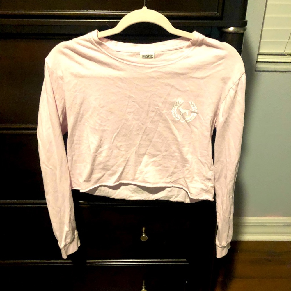 a soft pink long sleeve